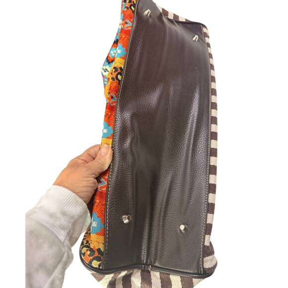 Montana West Duffle Satchel with Guitar Shoulder Strap NWT Aztec woven Canvas - Picture 7 of 8